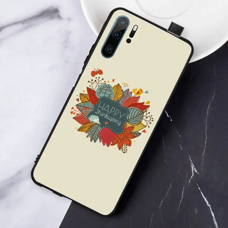 

Thanksgiving Fallen leaves Phone Case For Huawei honor Mate P 10 20 30 40 Pro 10i 9 10 20 8 x Lite