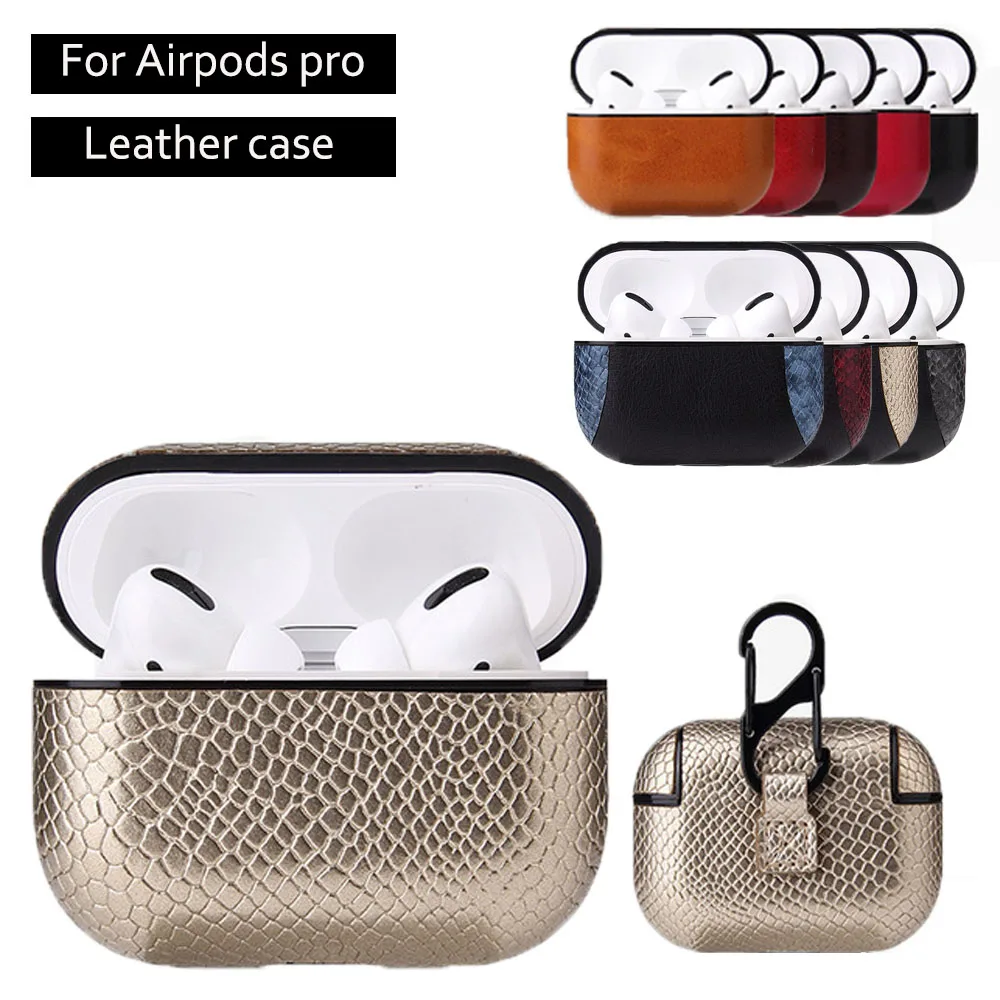 Для Airpods pro Bluetooth беспроводная гарнитура бизнес из искусственной кожи коробка для