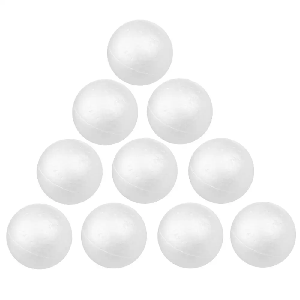 10 x Белый Рождественский Моделирование Ремесло пенополистирол шар см|sphere|sphere