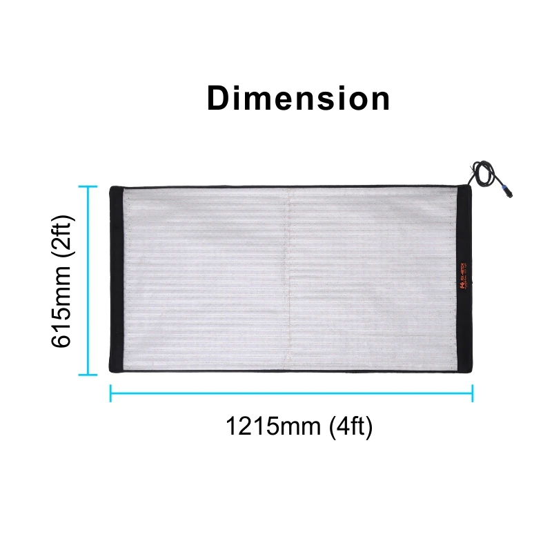Falcon Eyes 4x2ft 300W LED Fotografia Camera Flexible Light Waterproof Continuous For Dslr Video Lighting Studio Photo RX-48TDX |