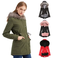 parker warm plus fleece coat plus cotton coat 2021 mid length hooded winter clothing length style pattern type sleeve lengthcm