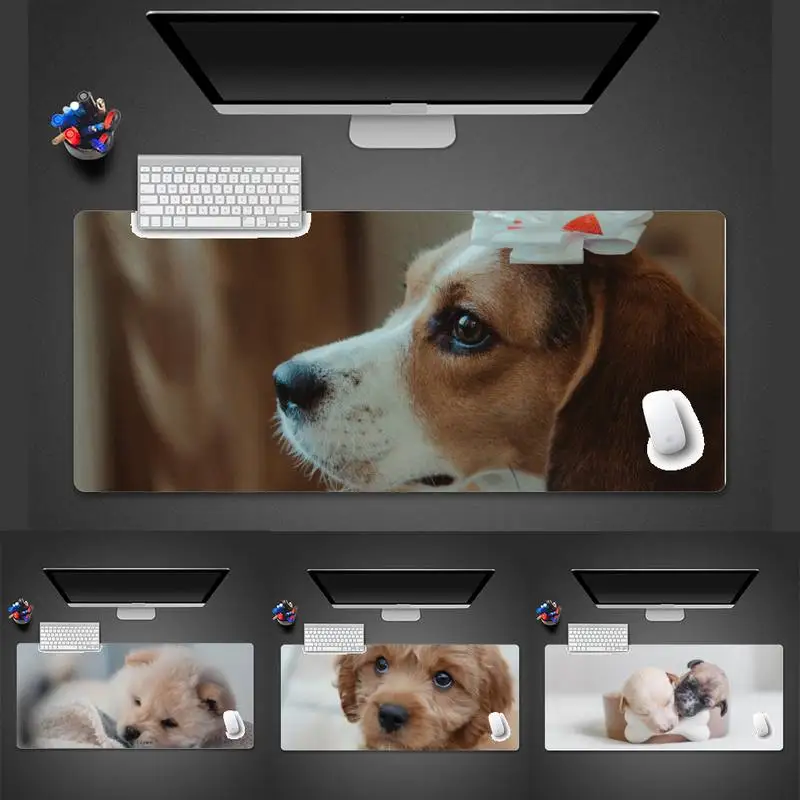 

Dog pet lovely Office Mice Gamer Soft Mouse Pad Desk Table Protect Game Office Work Mouse Mat pad X XL Non-slip Laptop Cushion