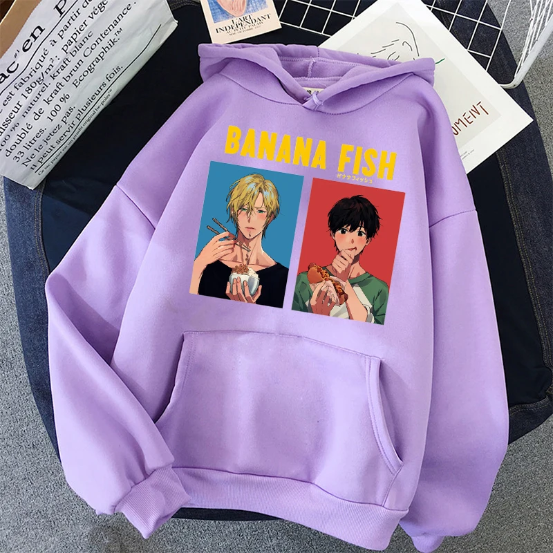 

Winter Banana Fragrance Hoodie Japanese Anime Unisex Hoodie Fashion Casual Wear Pullover Harajuku Pullover sweatshirt goth