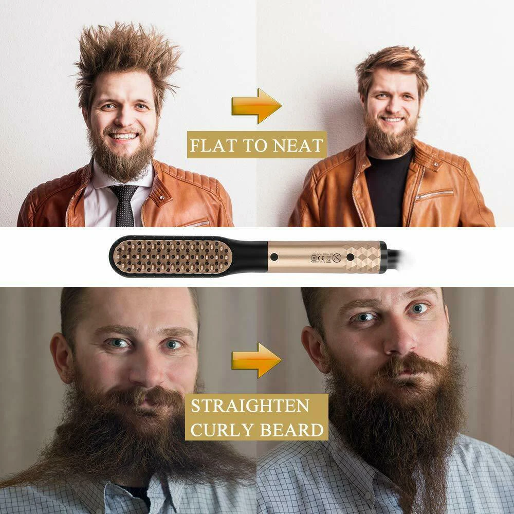 Расческа для выпрямления волос многофункциональная расческа щетка бороды