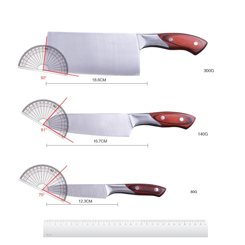 

Brand Kitchen Knives Set High Carbon Stainless Steel Very Sharp Slicing Utility Chef Knife Wood Handle Kitchen Tools Accessories