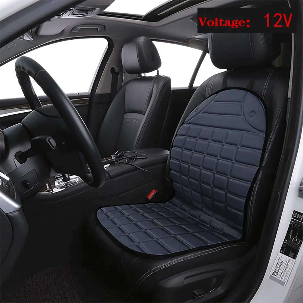Подогрев сидений подогрев зимняя Бытовая Подушка водителя 12 В|Чехлы на
