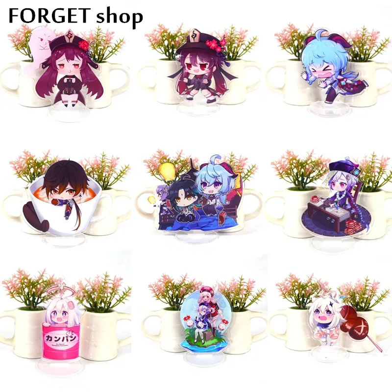 

Anime Figure Genshin Impact Zhongli Diluc Venti Klee Keqing Qiqi Acrylic Stand Model Plate Desk Decor Standing Sign Fans Gifts