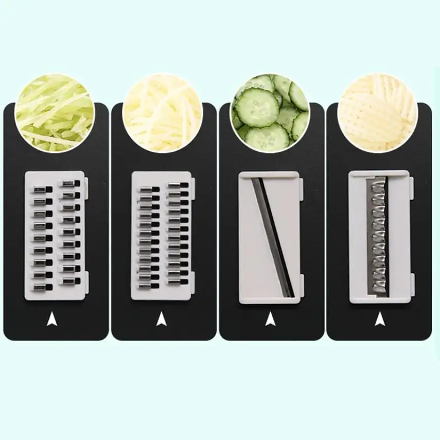 

Kitchenware Multifunctional Vegetable Cutter Slicer Scraper, Grate and Cut Potato Chips, Household Shredder, Gripping Board