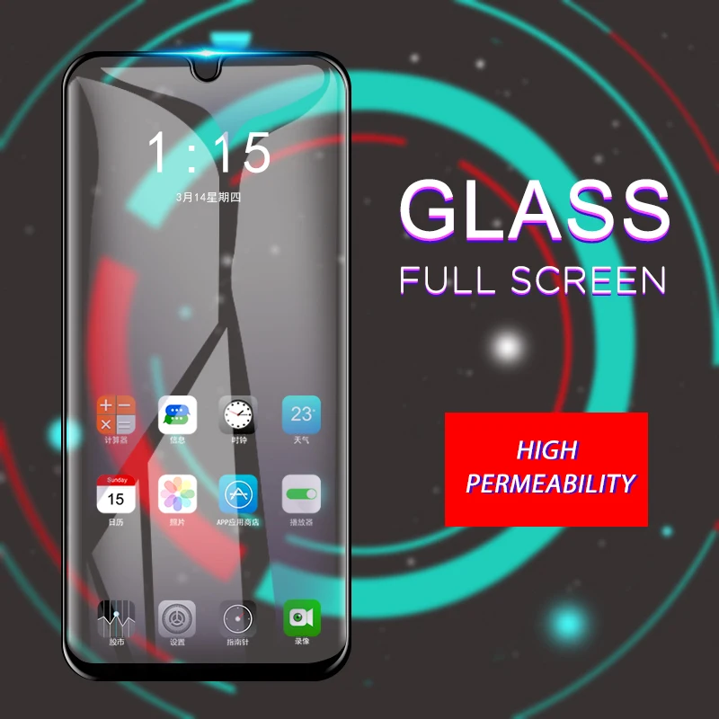 Закаленное стекло с полной проклейкой для Samsung Galaxy A10 A20 A30 A40 A50 A60 A70 M10 M20 M30