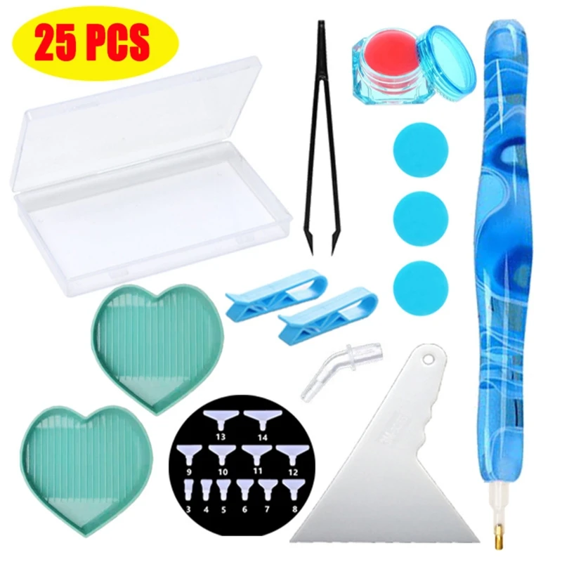 

5D Diamond Embroidery Toools Kit Modern Minimalist Style Diamond Painting Accessories Tools for Beginners Experienced