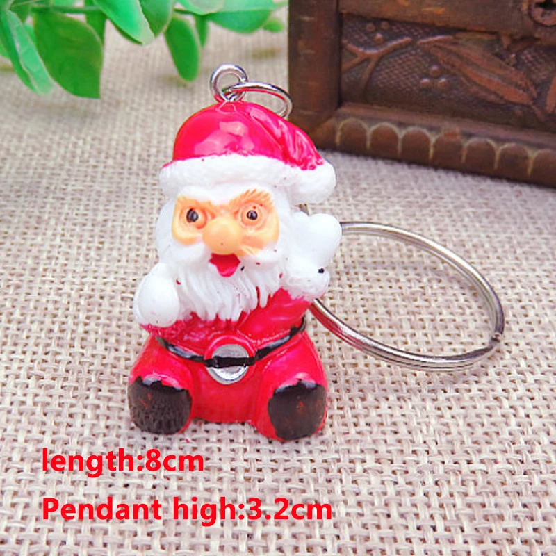 Merry Christmas Decoration Santa Claus Elk Snowman Keychain New Year 2021 Children Gift | Дом и сад