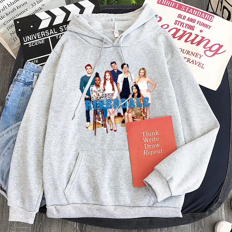 

2021 "RIVERDALE" sweatshirt women loose casual all-match plus size hoodie men and women kpop retro pullover