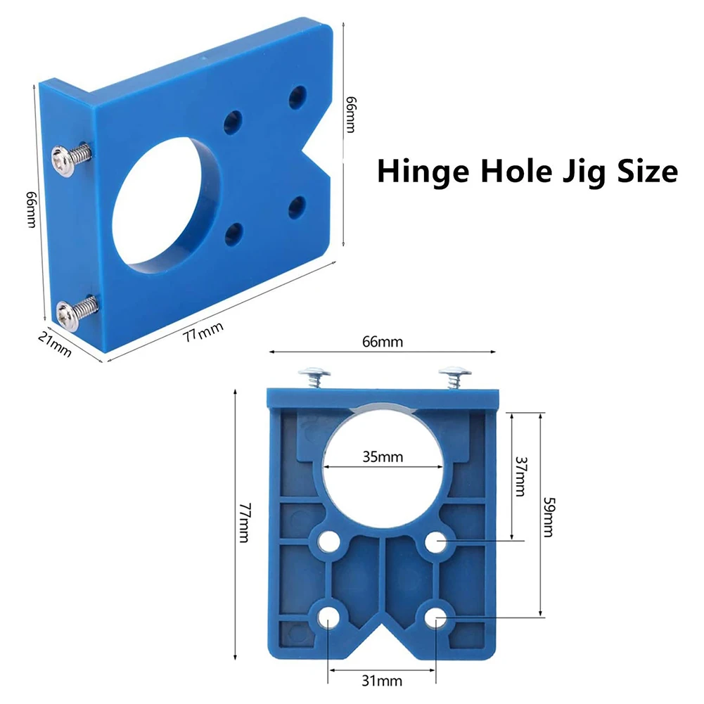 

35mm Door Cabinet Guide Hinge Hole Drilling Jig Conceal Locator Hole Opener Template DIY Drill Hand Tool Woodworking Accessories
