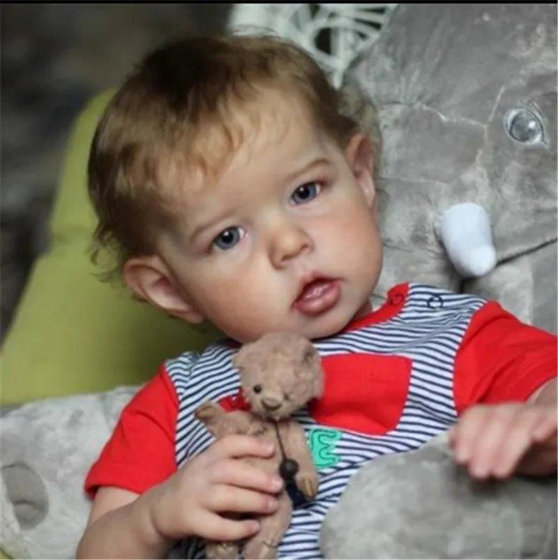 

Реалистичные куклы-младенцы, 20 дюймов, популярный Кукла-младенец Лиам с зубом и голубыми глазами, куклы для детей, игрушки, кукла, рождествен...