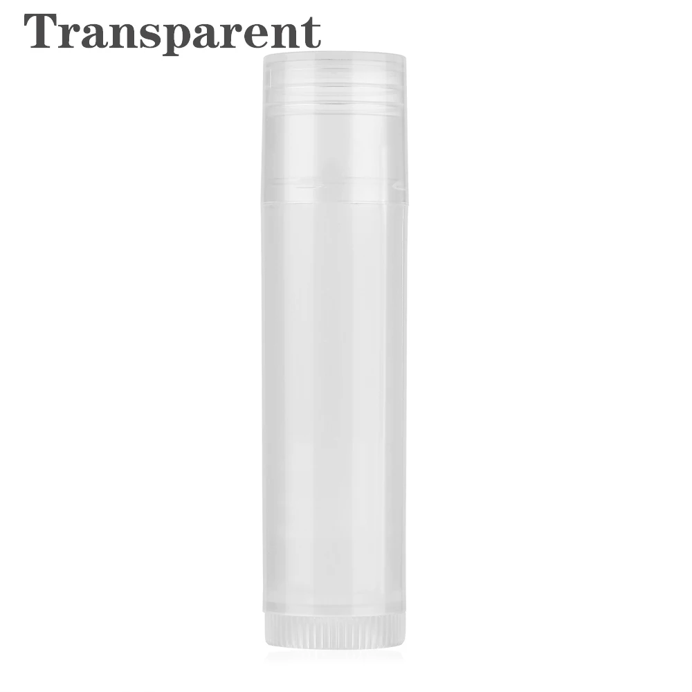 transparent 10 шт./партия, 5 мл, пустые косметические контейнеры для губной помады, тюбики для бальзама для губ, контейнер для лосьона, клей-карандаш, набор прозрачных бутылочек для путешествий - Цвет: transparent
