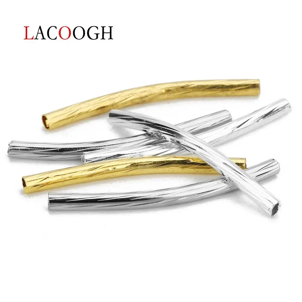 Изогнутые медные соединители для бусин браслетов ожерелий ювелирных изделий 100