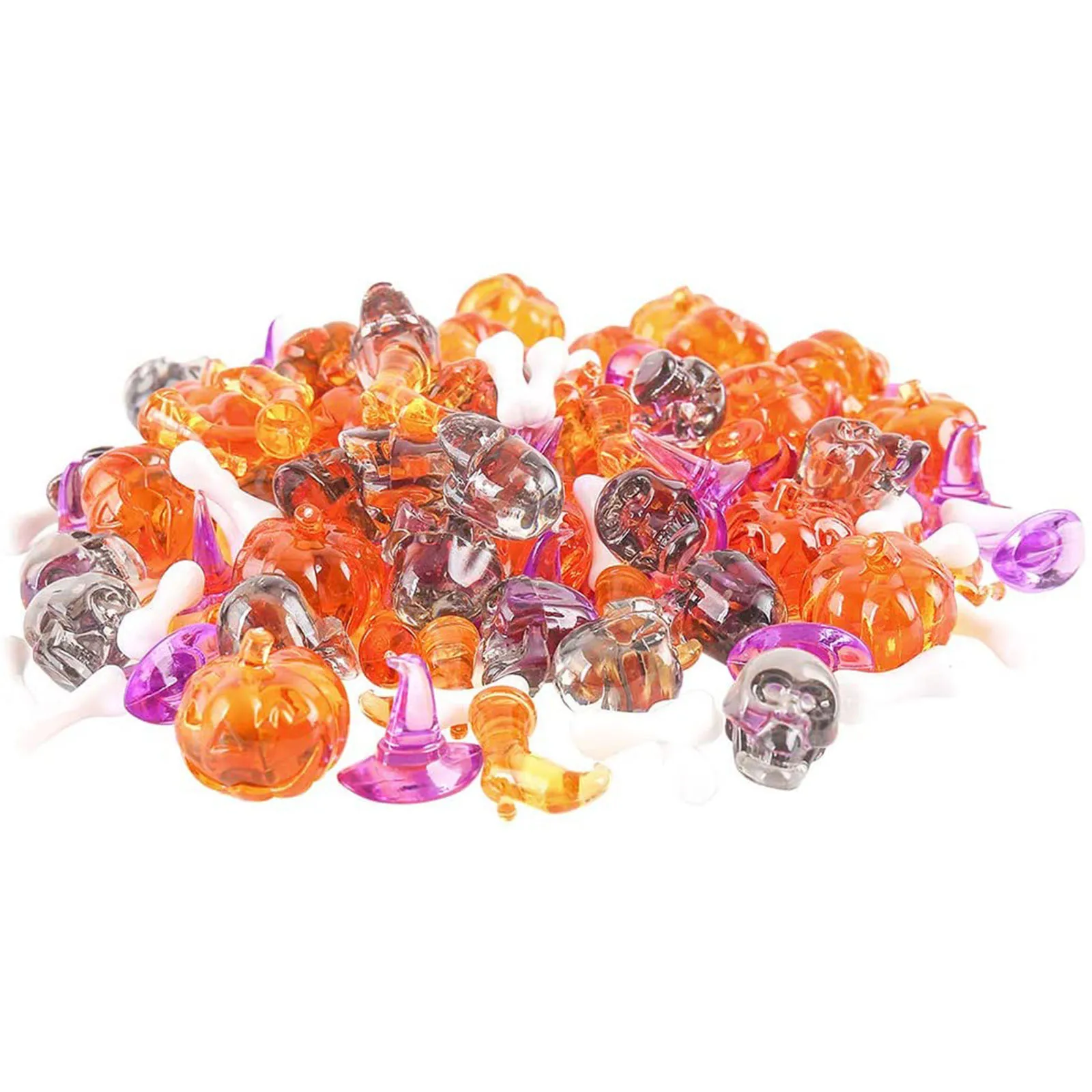 100 Pieces Skeleton Bones Mini for Halloween Decor or Spooky Graveyard Ground Decoration | Party & Holiday DIY Decorations