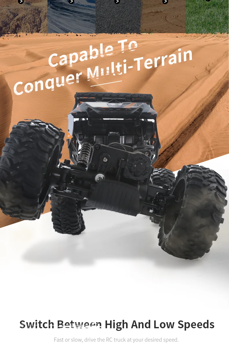JJRC Q51A/B/C/D/E 1:12 RC автомобиль 2,4G 6WD Электрический вездеход внедорожный Рок Гусеничный альпинистская машинка багги на ДУ RTR