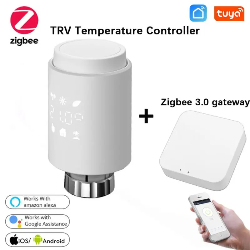 

Термостат Tuya ZigBee программируемый с поддержкой Alexa и голосовым управлением