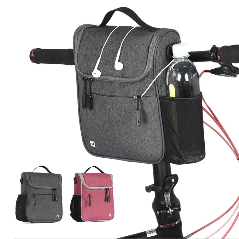 

Водонепроницаемая сумка для велосипеда, вместительный рюкзак на руль, с передней рамой, карман на плечо, велосипедные аксессуары