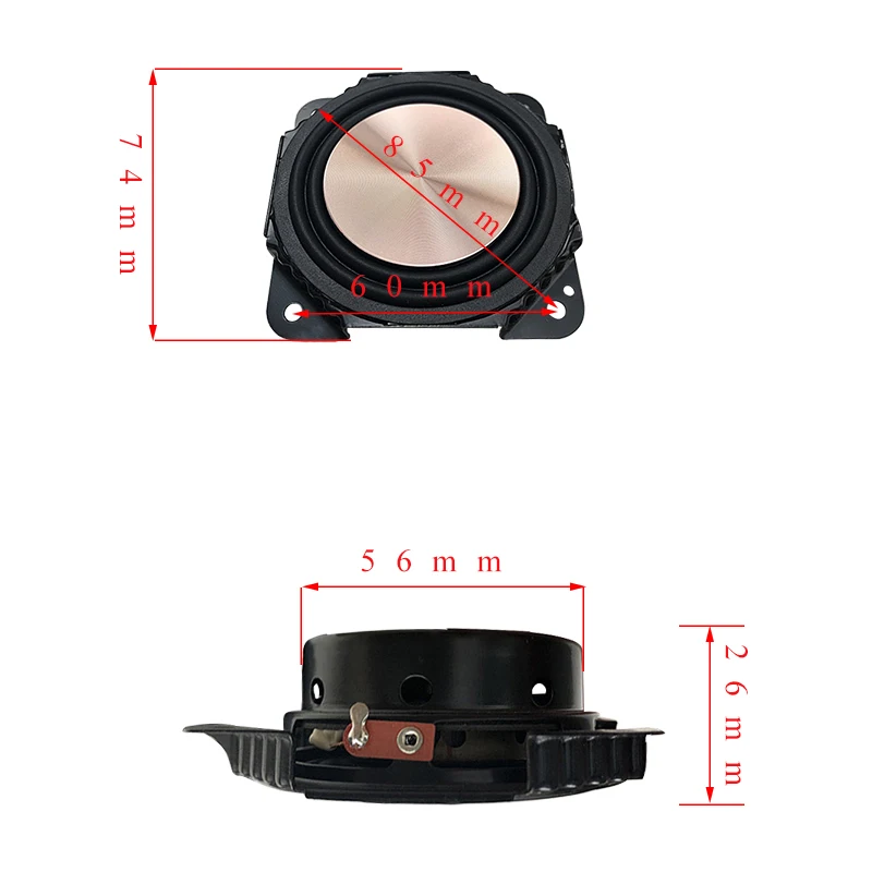 3 Inch Woofers Speakers 20W 8Ohm Ultra Thin Speaker Subwoofer Metal Diaphragm Audio Loudspeaker For Harman Kardon 2pcs | Электроника