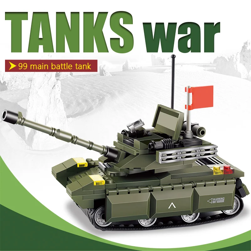 Военный Тип 99 главный боевой танк модель строительные блоки Legoingly WW2 Танк