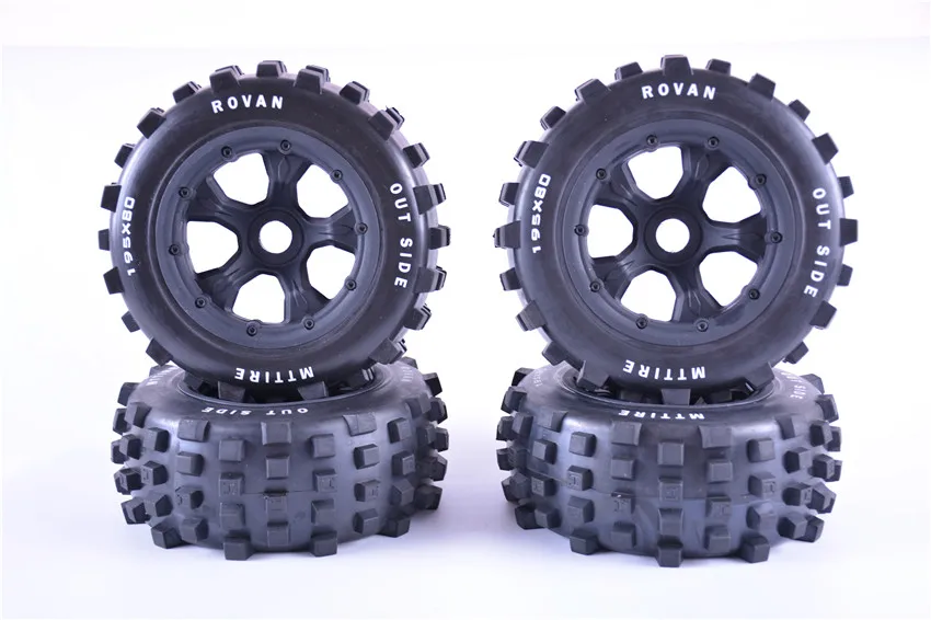 Набор шин для внедорожников с сильным захватом KM ROVAV HPI Baja 5T 5SC Traxxas x maxx LOSI 5IVE T DBXL