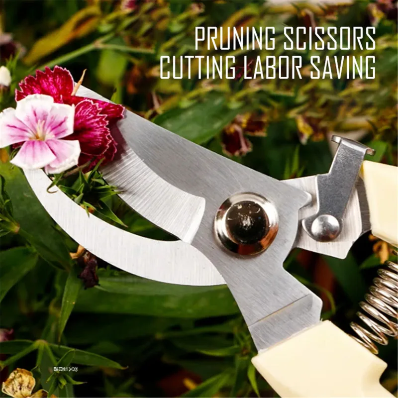 

Tools 17cm Pruner Tree Cutter Gardening Pruning Shear Scissor Stainless Steel Cutting Tools Set Home Tools Anti-slip