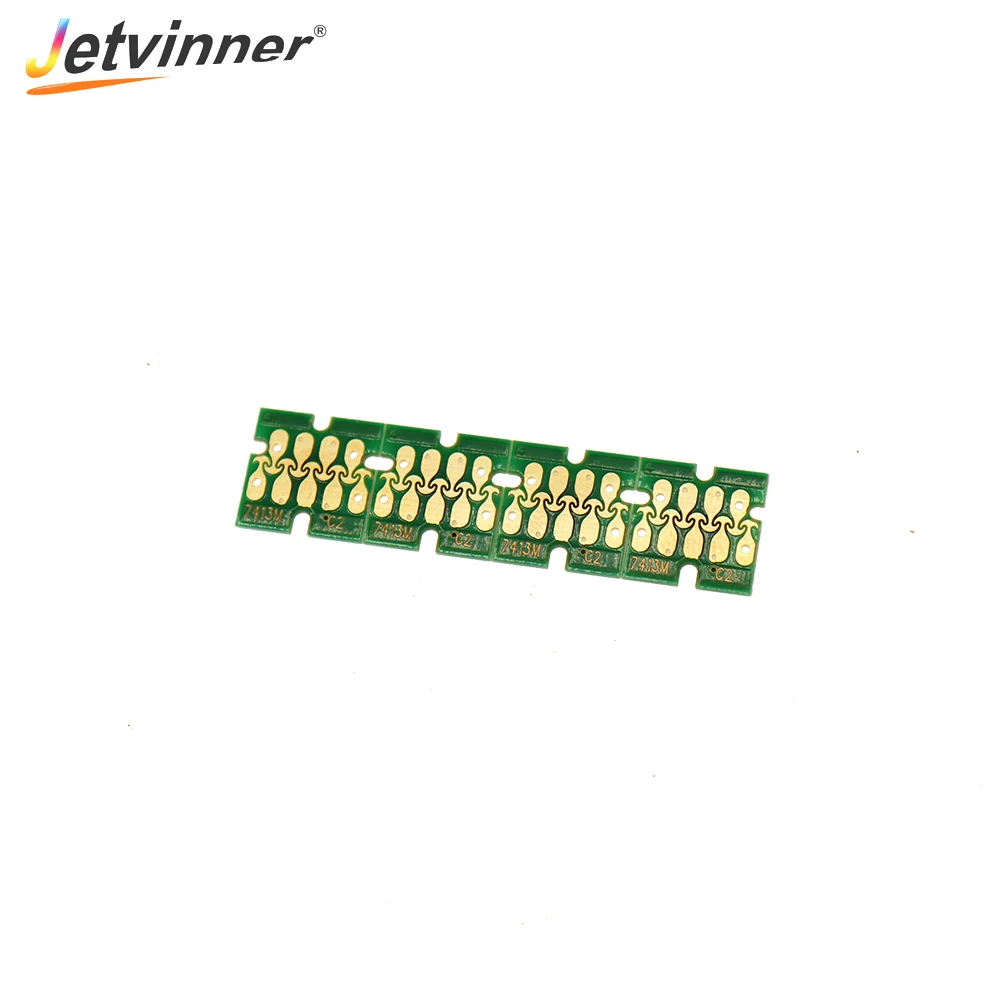 T7411 T7414 одноразовые чипы для чернильного картриджа Epson F6000 F6070 F6200 F6270 F7000 F7070 F7100 F7170