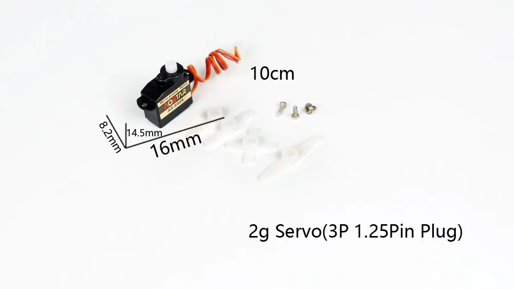 2g 1.25pin Высокая скорость высокий крутящий момент PZ/сервопривод Emax 1,7g 2,5g 5g 9g 17g 37g для RC/вертолета/автомобиля/лодки - Цвет: 2g 1.25pin