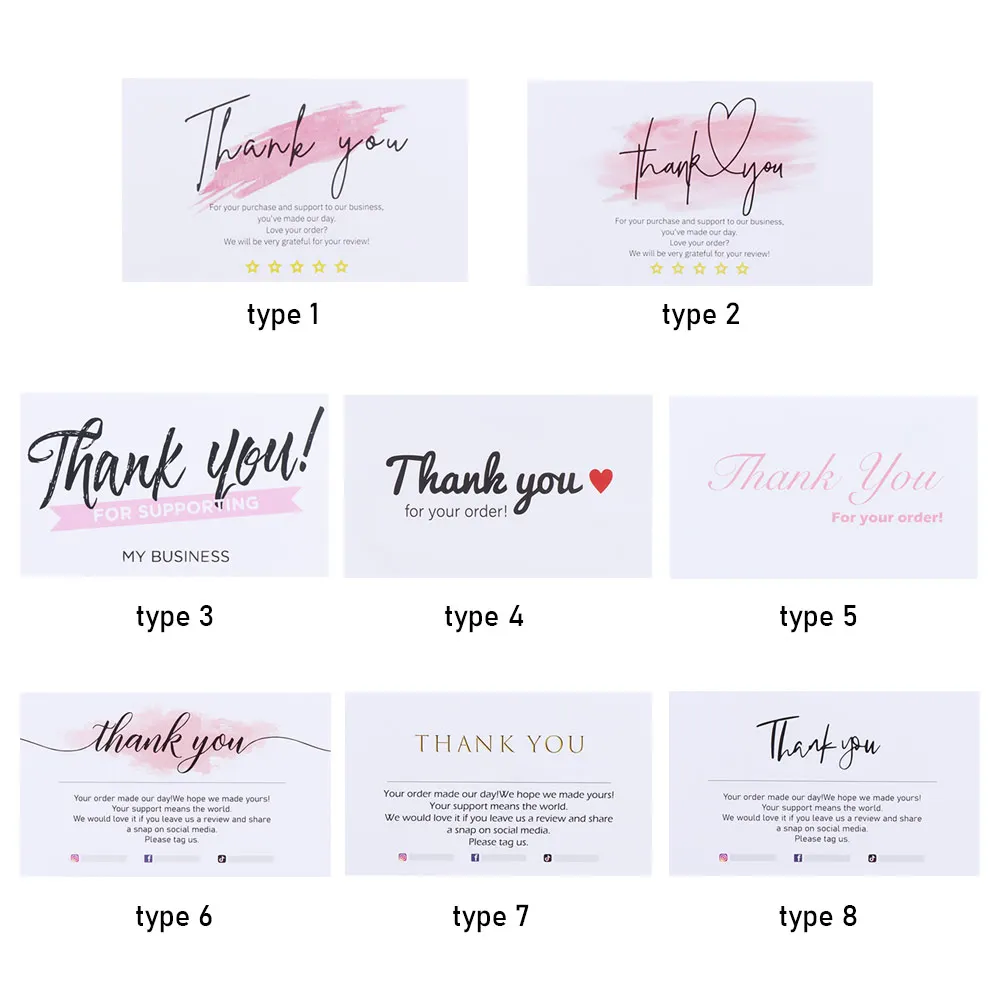 30 шт. спасибо за заказ подаропосылка упаковка карточка этикетки для похвалы