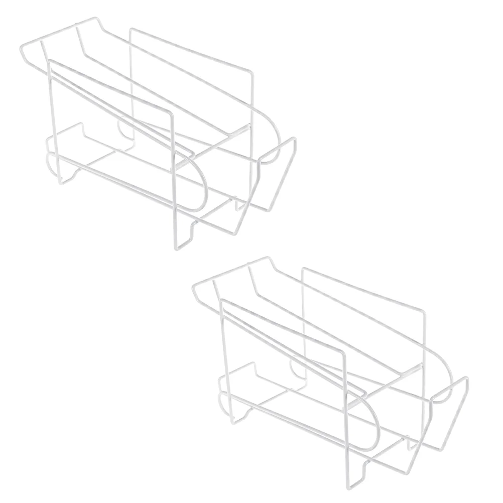

2 шт., подставки для хранения напитков в холодильнике, водонепроницаемые контейнеры для хранения (белые)
