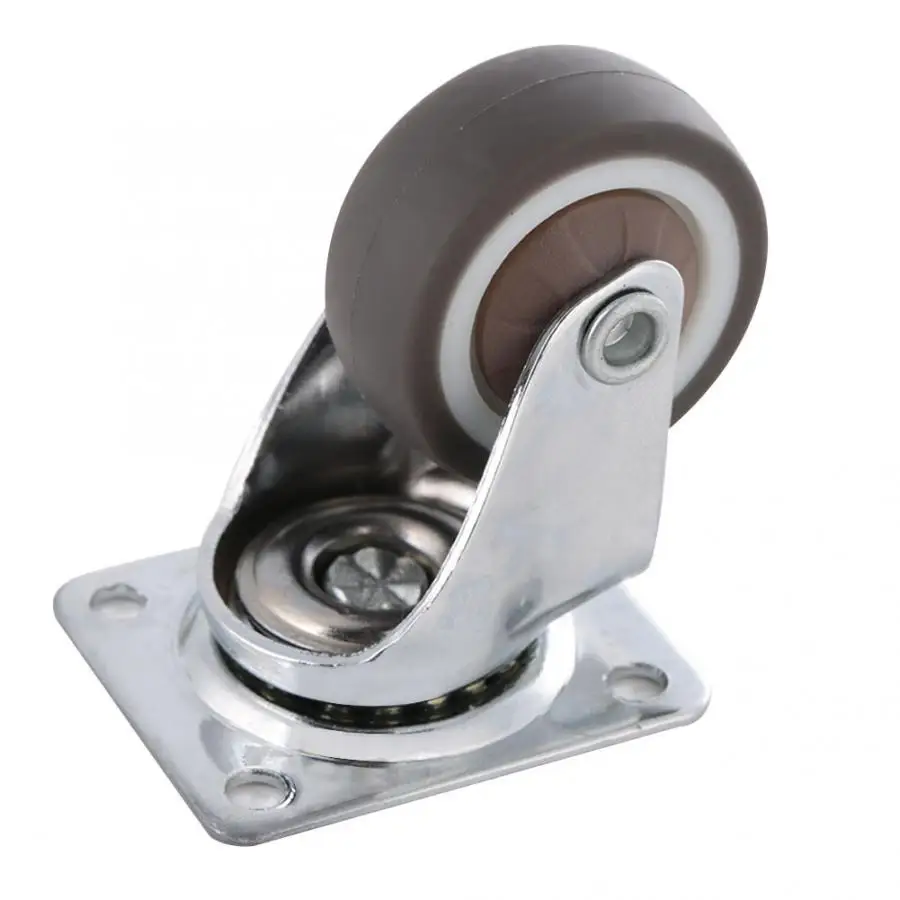 4 шт./компл. 1 5-дюймовые ролики хромированные из термоэластопласта для тележки |