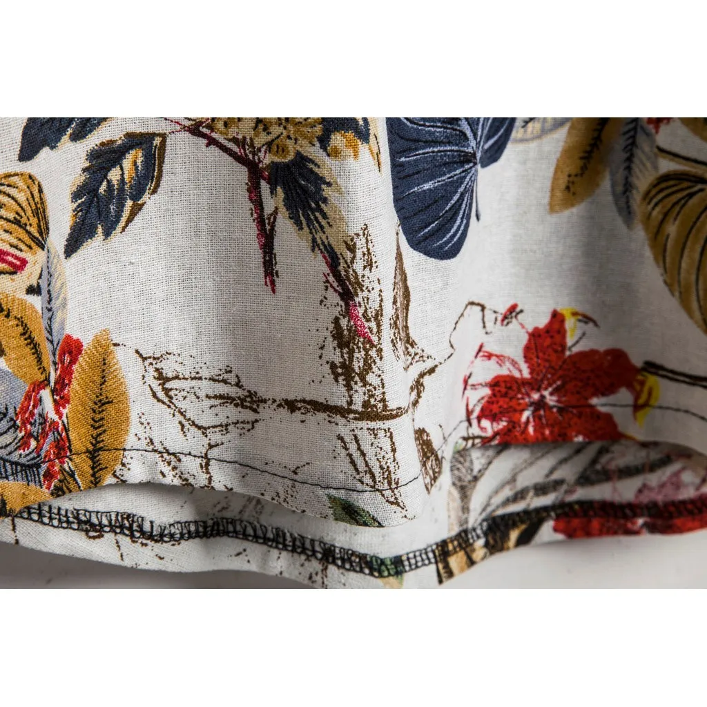 

Mens Beach Hawaiian Shirt Tropical Summer Short Sleeve Shirt Men Cotton Linen Clothing Casual Loose Button Down Shirt Plus Size