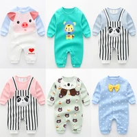 2022 cotton baby girls clothes spring and autumn newborn boys rompers 0 24m long sleeve cute jumpsuits christmas toddler costume