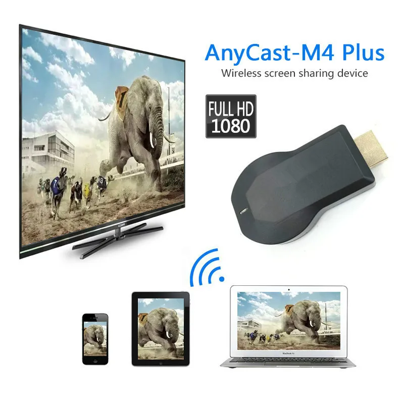 AnyCast M2 Plus Airplay 1080P Беспроводной Wi Fi дисплей приемник для телевизора Android Miracast