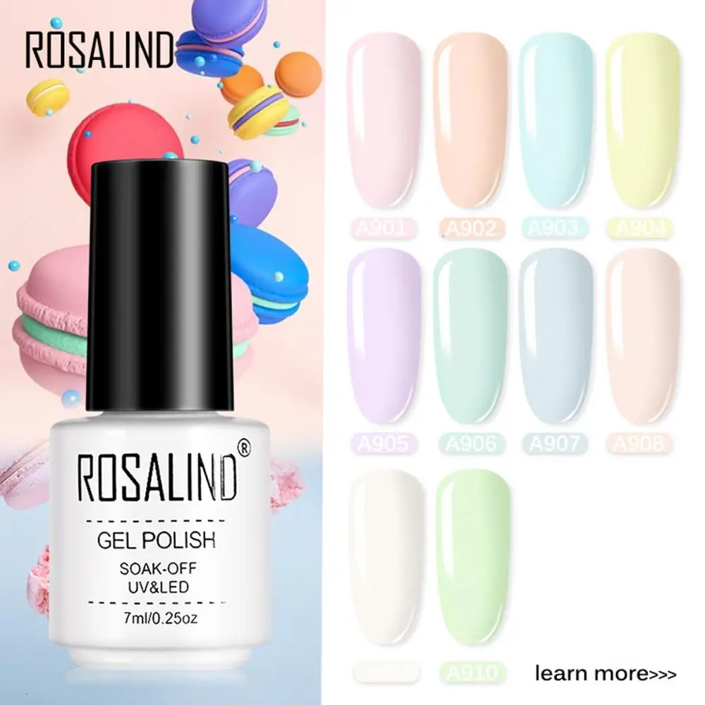 7 мл Гель лак для ногтей Макарон Цвет гель УФ светодиодная лампа вылечить