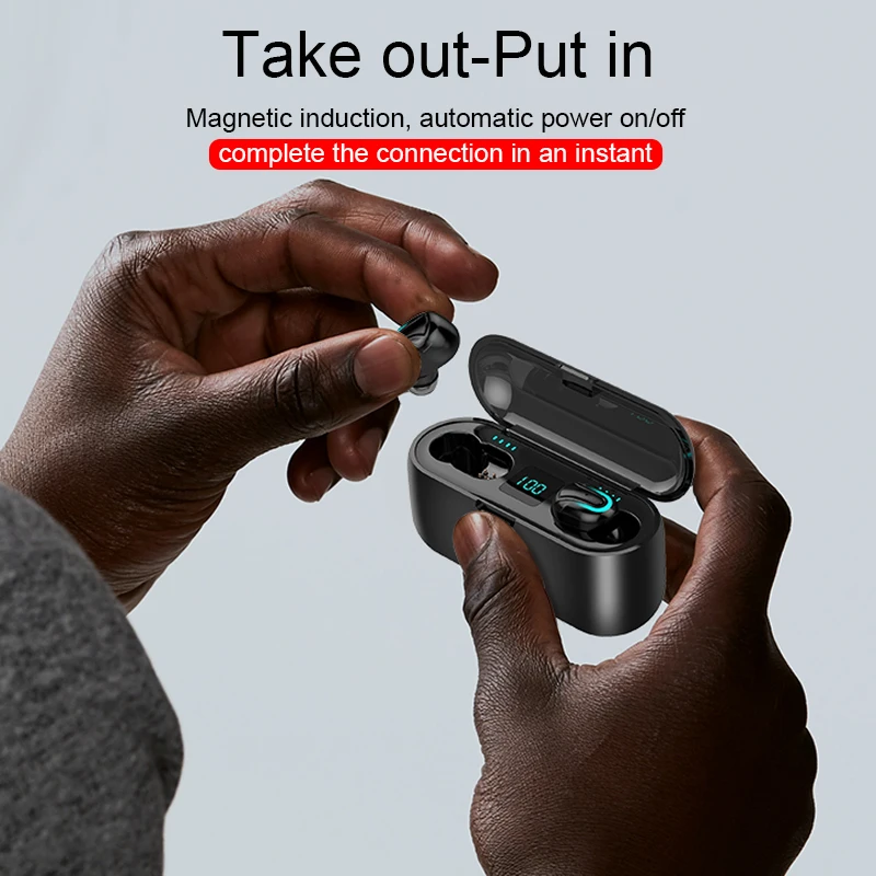 Беспроводные стереонаушники Twinbuys TWS Q32-1 bluetooth-гарнитура с микрофоном для Xiaomi Samsung
