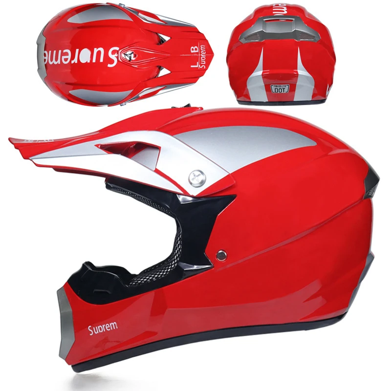 17 Гоночный Кроссовый мотоциклетный шлем DOT Casque Moto Capacete Moto Casco бездорожье полное лицо винтажный Кроссовый шлем для женщин 3 подарка - Цвет: 17