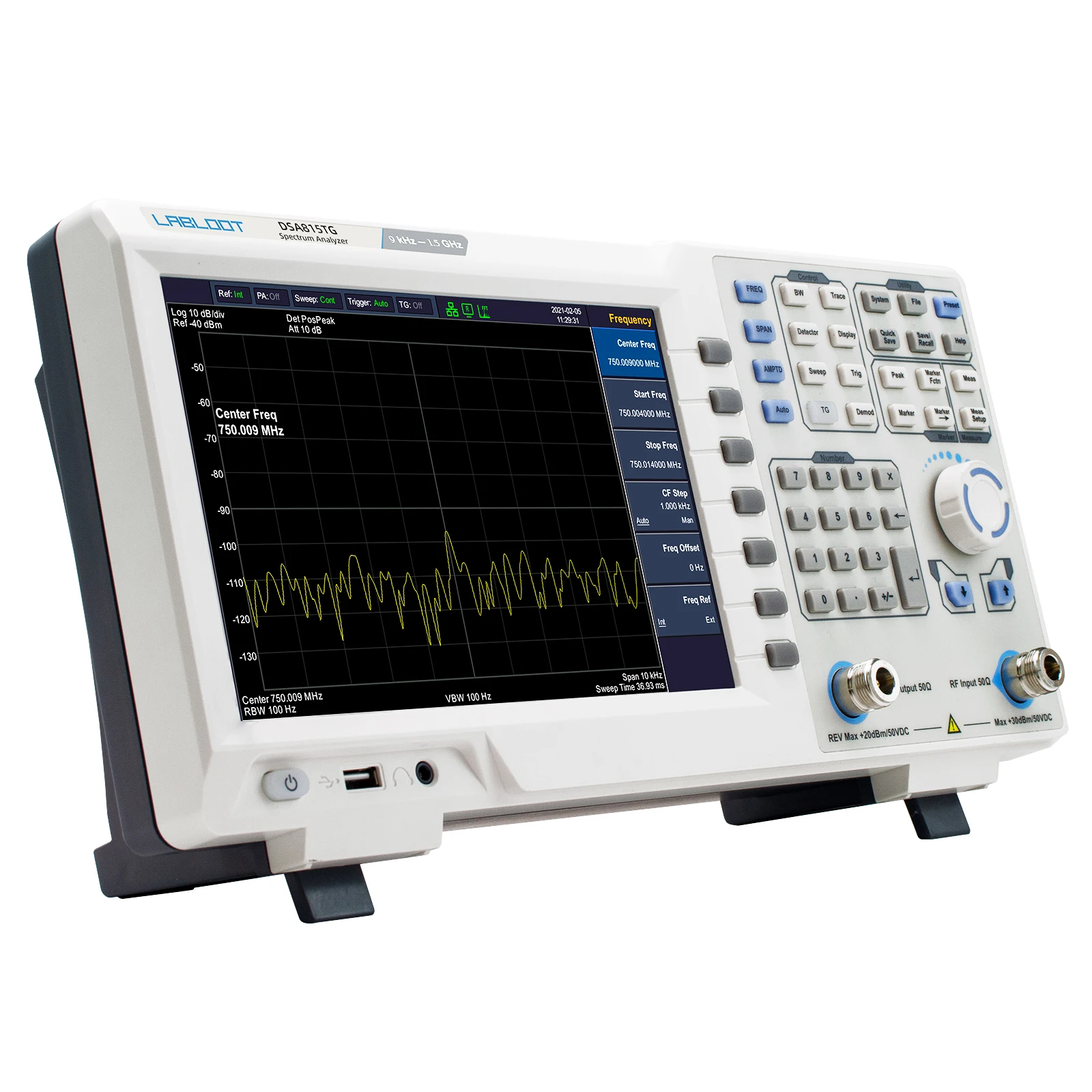ЖК-дисплей анализатор спектра Labloot DSA815-TG 9 кГц-1 5 ГГц |