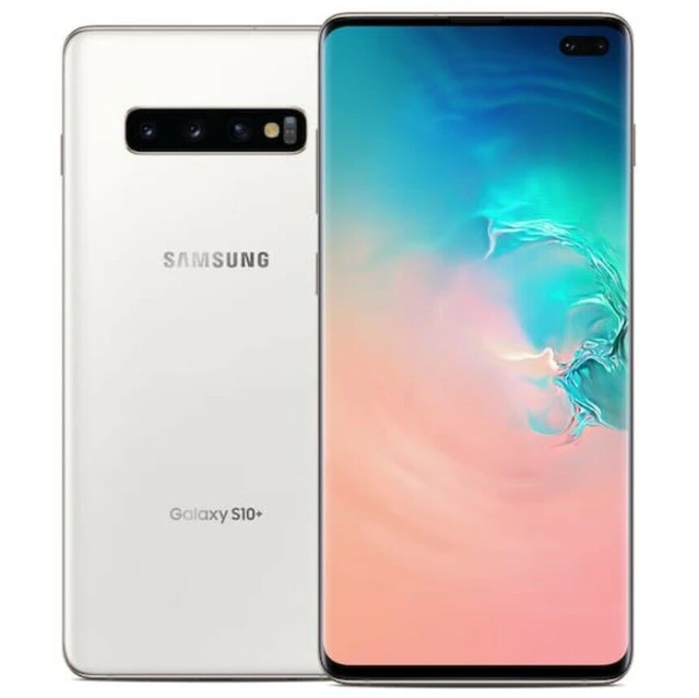 Samsung Galaxy S10+ S10 Plus G975U1 128GB/512GB/1TB Unlocked Mobile Phone Snapdragon 855 Octa Core 6.4" 16MP&Dual 12MP 8GB RAM 3
