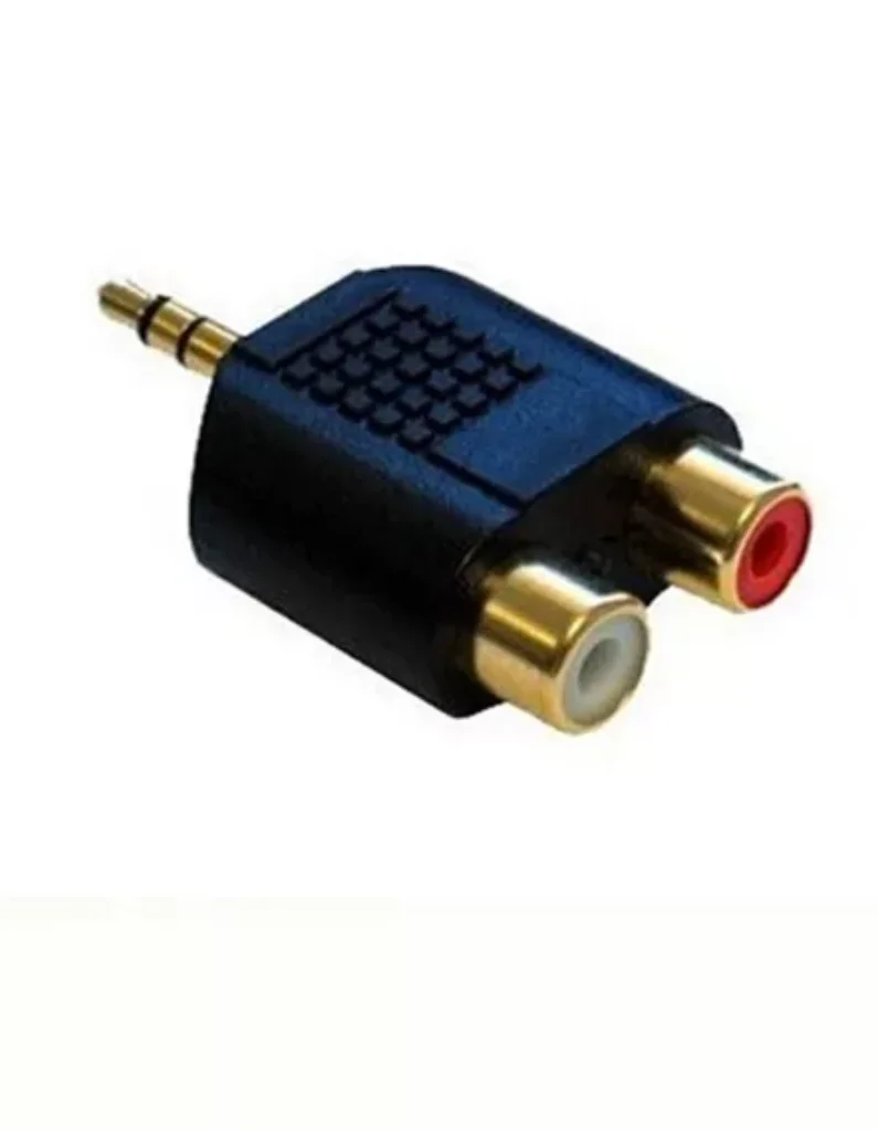 20 шт. позолоченный 3 5 мм Штекерный стерео 2 RCA гнездовой Y разветвитель аудио