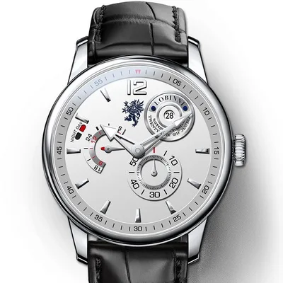 men watch p3 Мужские часы, мужские автоматические часы LOBINNI, Роскошные водонепроницаемые часы с кожаным ремешком, механические наручные часы, Модные Аналоговые часы reloj hombre - Цвет: men watch p3