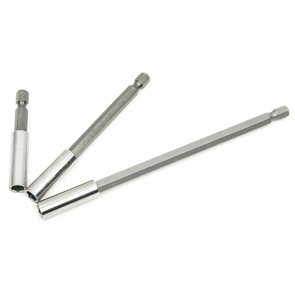 

Set Screwdriver Bit Holder 3 In 1 Holder 75/100/150mm Steel 3Pcs Hex Bit