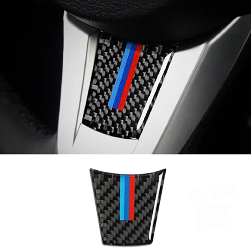 

Car Accessories Interior Carbon Fiber Sticker Steering Wheel Cover 3D Emblem Car Stickers For BMW Z4 E89 (2009-2015) Styling