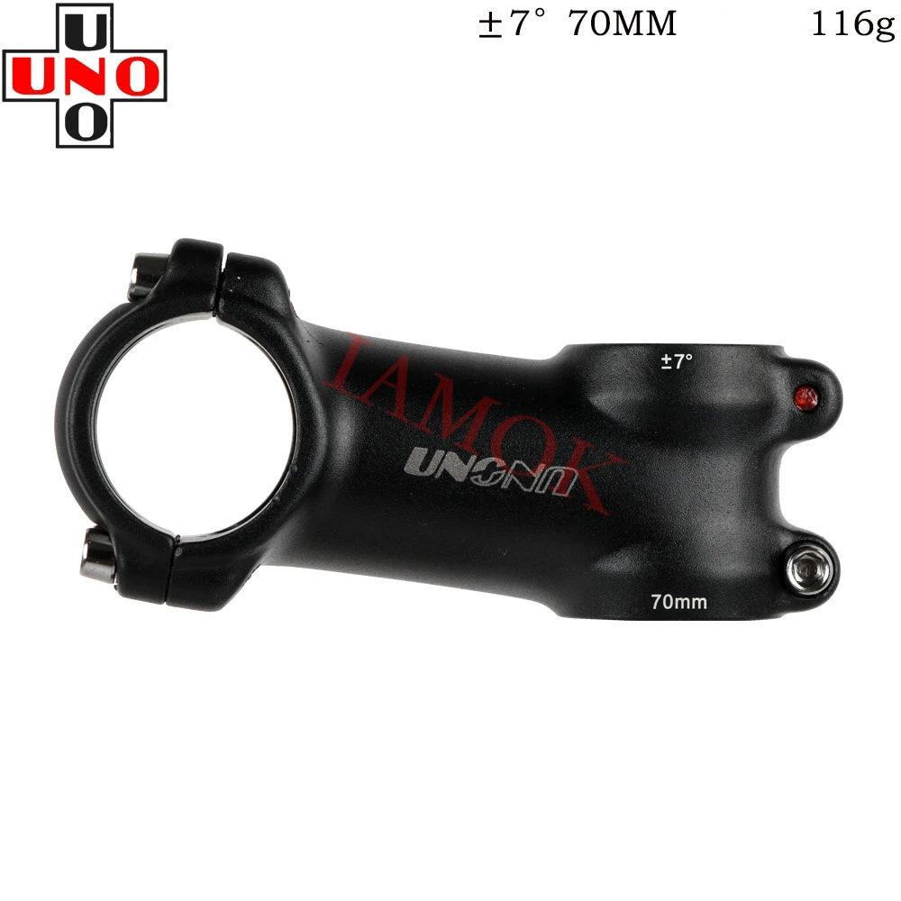 

UNO AS-007N Road Bicycle Stem 7/17 Degree 60-130mm Iamok Bike Parts 31.8x28.6mm 3D Forging Stems