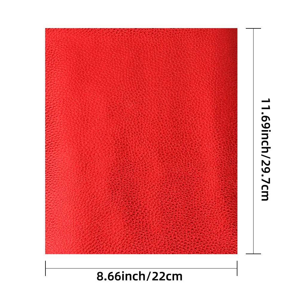 

Litchi Pattern Faux Leather Sheets Solid Color Artificial Synthetic Leather Fabric DIYSewing Bows Bags Crafts Home Decoration