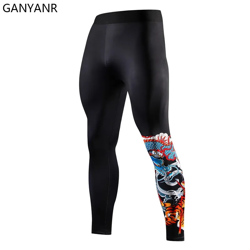 

GANYANR Gym Compression Pants Running Tights Men Leggings Sportswear Fitness Sport Basketball Sexy Track Crossfit Winter Long