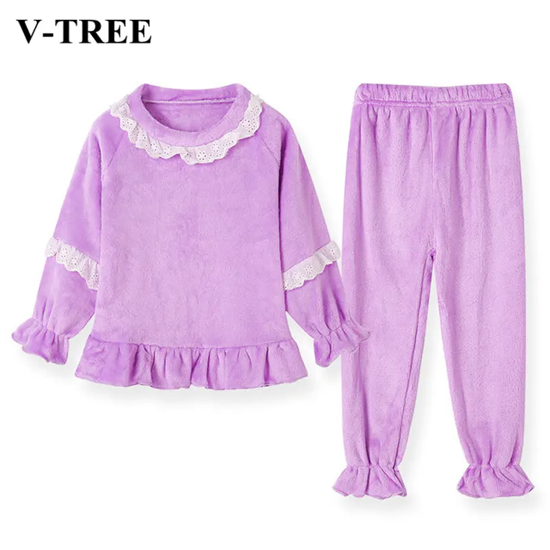 

Осень-зима 2019, Детские пижамные комплекты, фланелевая одежда для сна для девочек, детский пижамный комплект с длинным рукавом, Детский костю...