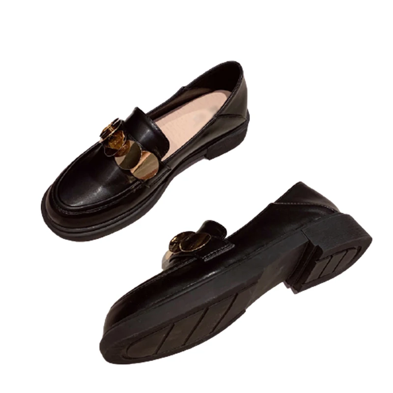 

Woman Shoes Flats Ladies Leather Sequins Female Sewing High Quality Footwear Hot Fashion Office Commute Ankle Shoe Comforte PU